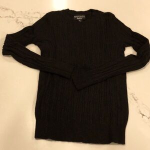 Banana Republic Black Cable Knit Sweater
